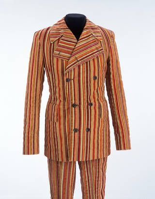 Photo of Man's suit,  Mr Fish, about 1968. Museum no. T.310 & A-1979. © Victoria and Albert Museum, London