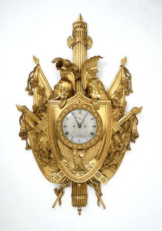Photo of Clock, case about 1810 with later movement by John Moore and Son of London, Paris, France. Museum no.361-1901. © Victoria and Albert Museum, London
