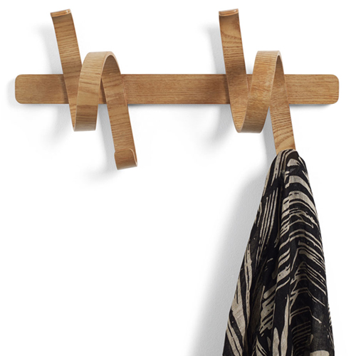 Plywood coat rack