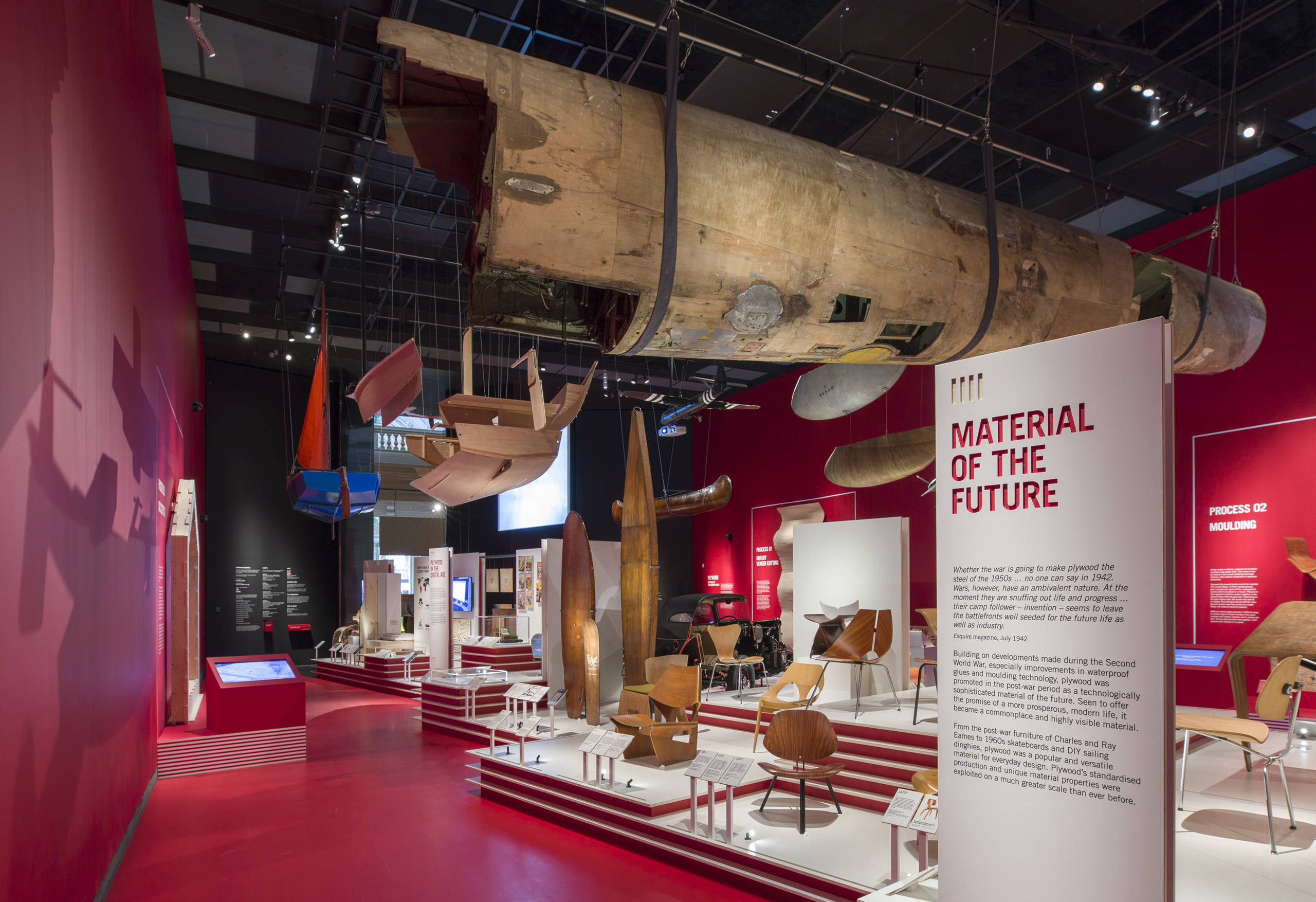 Inside the Plywood Material of the Modern World exhibition · V&A