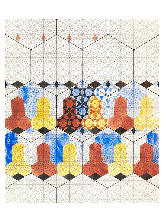 Design for mosaic pavement, unfinished pattern (custom print)