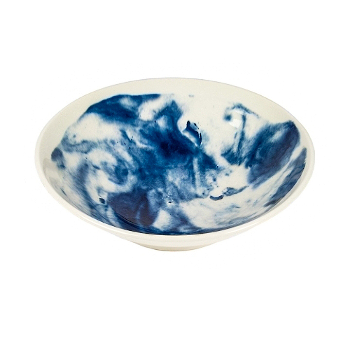 Medium Indigo Storm serving bowl by Faye Toogood for 1882 Ltd