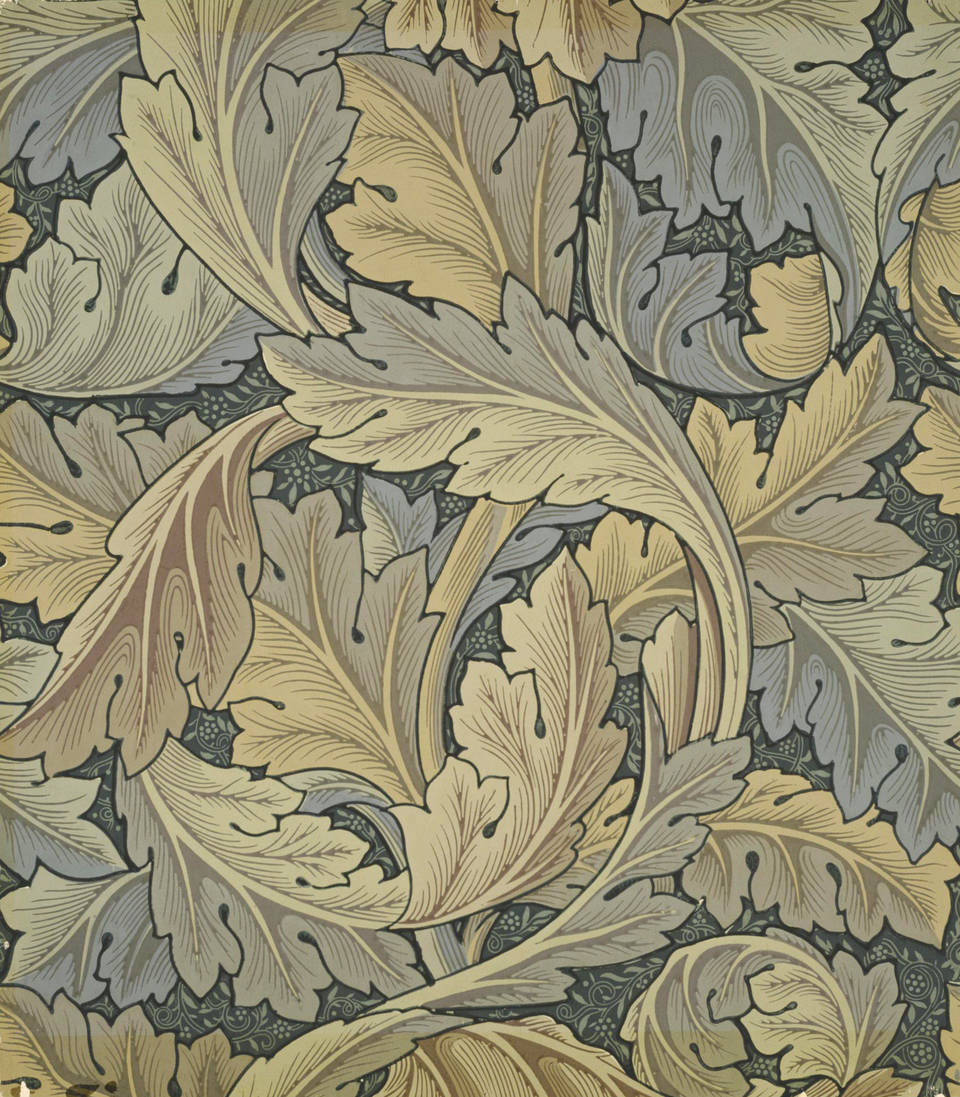 WXQHYD William Morris Lienzo de la l/ámina El Victoria and Albert Museum Exposici/ón de Carteles del Metro de Londres Art Nouveau Pintura decoraci/ón de la Pared Foto Stampata