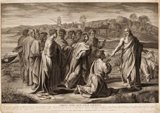 Christ's Charge to Peter by Nicholas Dorigny, 1719, London. Museum no. 20284. © Victoria and Albert Museum, London