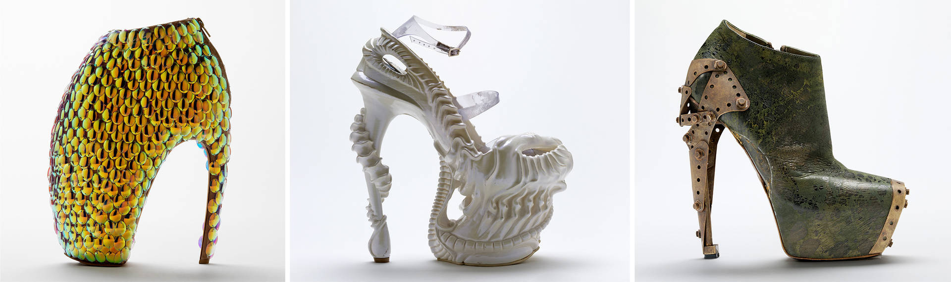 Three shoe designs by Alexander McQueen · V&A
