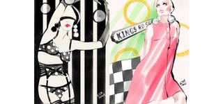 iPad Fashion Illustration inspired by Mary Quant photo