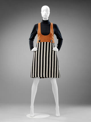  Полоски в оп-арте, Мэри Куант, 1963, Великобритания. Музей № T.36- 2013. © Музей Виктории и Альберта, Лондон
