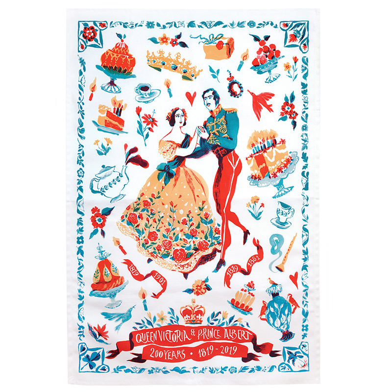 Victoria & Albert 200 years tea towel