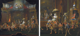 A Fantasy Royal Mughal Parade painting