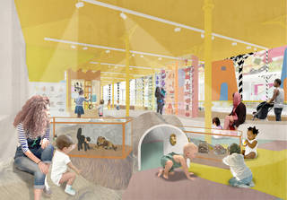 Architectural render of the Play Gallery at the V&A Museum of Childhood