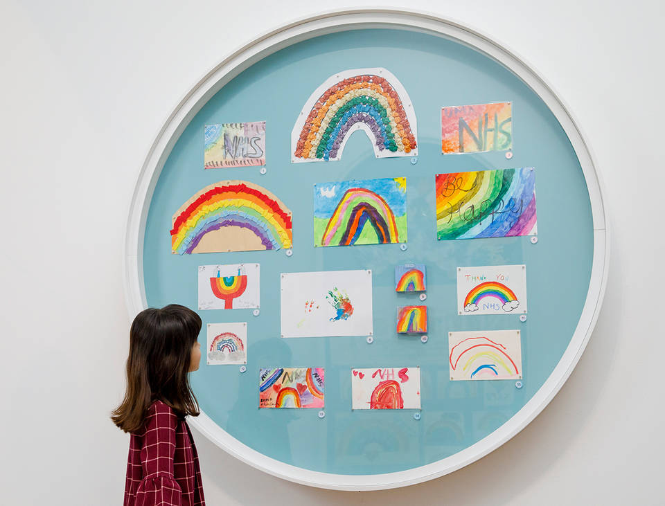 About the 'All Will Be Well Children's Rainbows from Lockdown' display