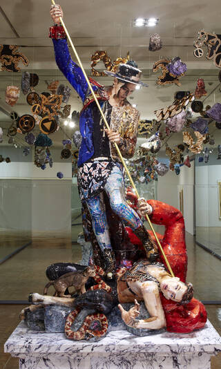 Painted sculpture