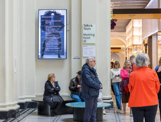 Digital What's On screens at the Cromwell Road entrance