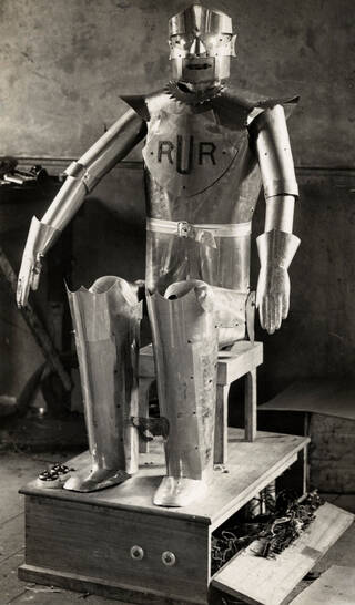a seated robot