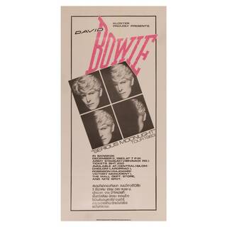David Bowie Serious Moonlight 1983 tour poster