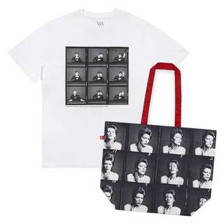 David Bowie photoshoots t-shirt and large tote bag