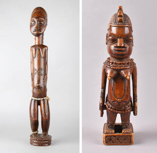 Wooden female figures