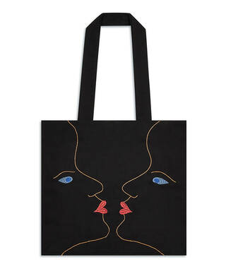 Schiaparelli: Fashion Becomes Art embroidered tote bag
