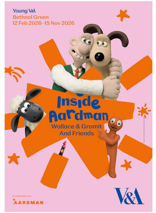 Wallace & Gromit and Friends V&A exhibition poster