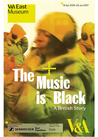 The Music is Black exhibition poster - Grime