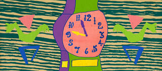 painting of clockface