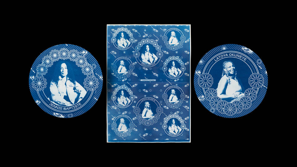 Cyanotype Portraits with Michael Akuagwu & Jude Amponsah at V&A South Kensington